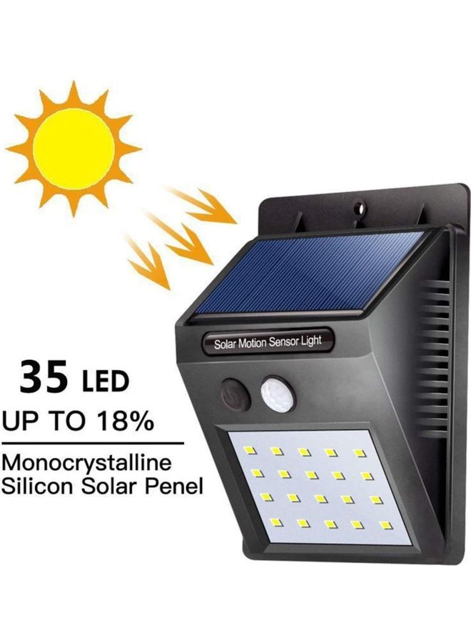 NIBEMINENT Outdoor Waterproof Solar Motion Sensor LED Light Black/White/Blue - Image 2