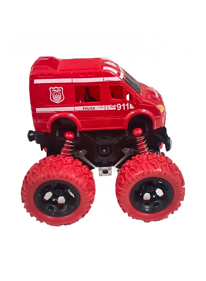 D-Power - Friction Fire Truck Pull-Back Toy - Red | Set - Realistic Design, Safe for Kids | 3+ - Image 3