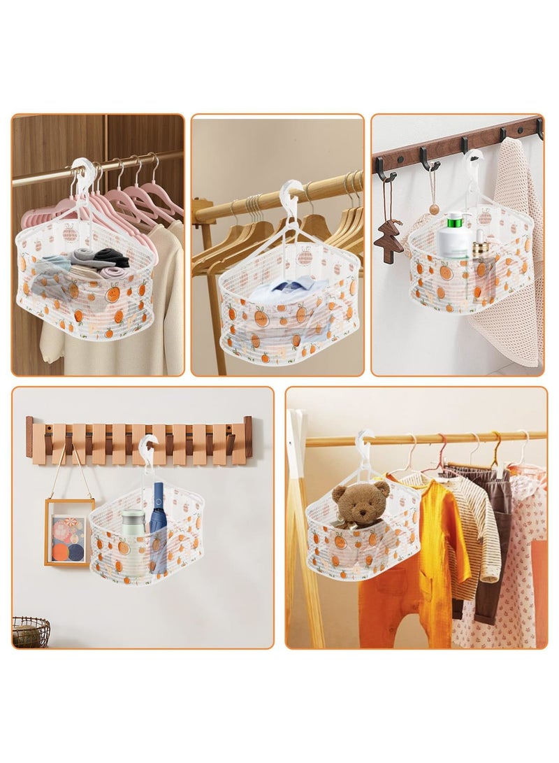 Luckam Hanging Peg Bag for Clothes, Durable Peg Basket with Hanger for Washing Line, Windproof Clothes Peg Storage Bag for Home, Laundry, Garden, and Travel Use - Image 5