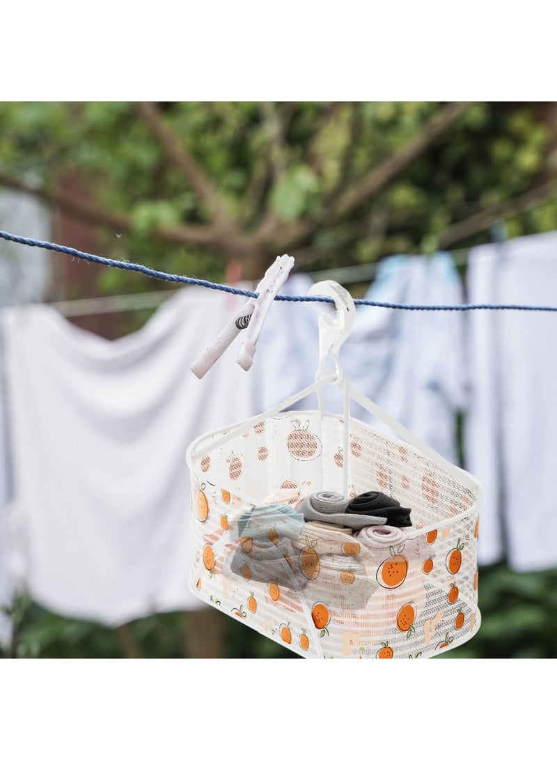 Luckam Hanging Peg Bag for Clothes, Durable Peg Basket with Hanger for Washing Line, Windproof Clothes Peg Storage Bag for Home, Laundry, Garden, and Travel Use - Image 4