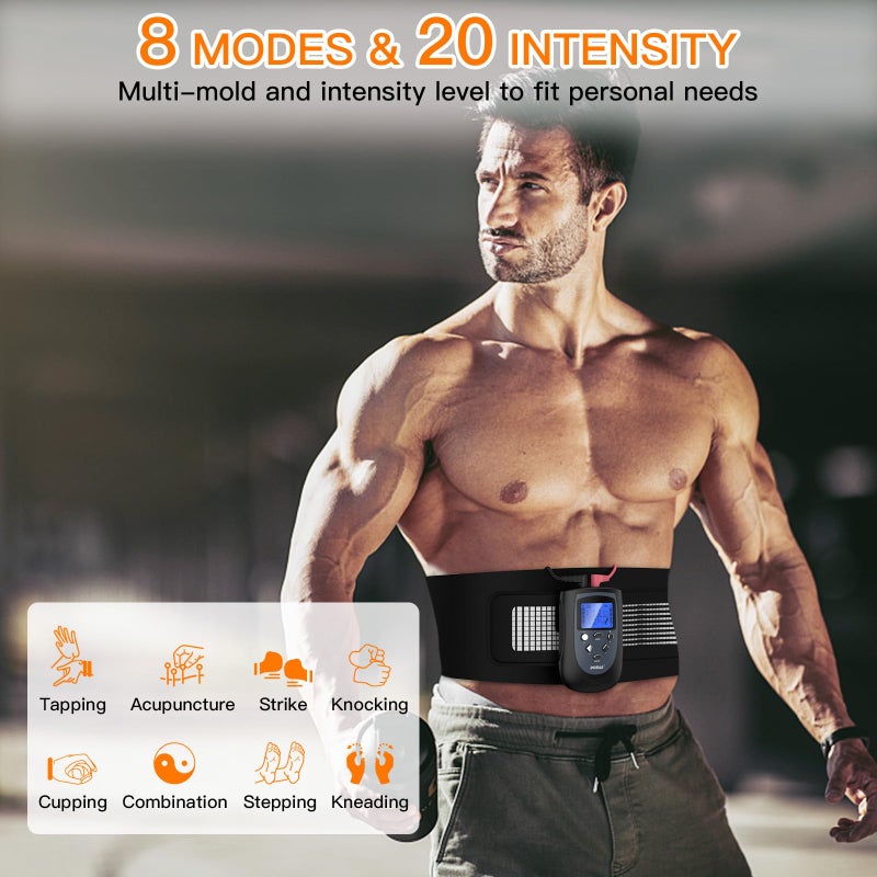 DOMAS Ab Belt Abdominal Muscle Toner- Abs Stimulator with 6 Modes Electronic Abs Stimulating Belt EMS Muscle Toning Belt for Men Women Training Device for Muscles Stomach Workout Massager - Image 4