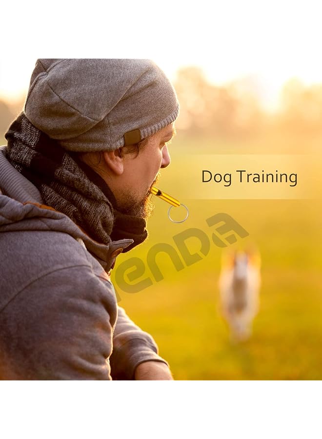 KASTWAVE Emergency Whistle with Keychain Aluminum Emergency Survival Whistle Camping Signal Whistles for Hiking Hunting Outdoors Sports Loud Sound Random Color 7 Pcs - Image 3