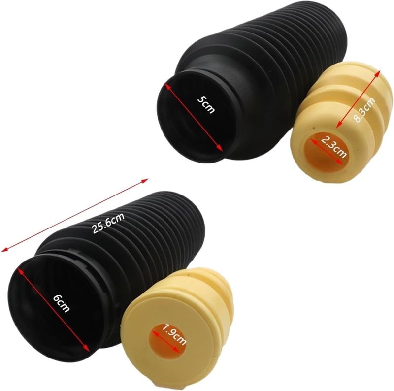 Vuzmode Front Dust Cover Air Shock Absorber Bellow Buffer Boot Set - Image 2