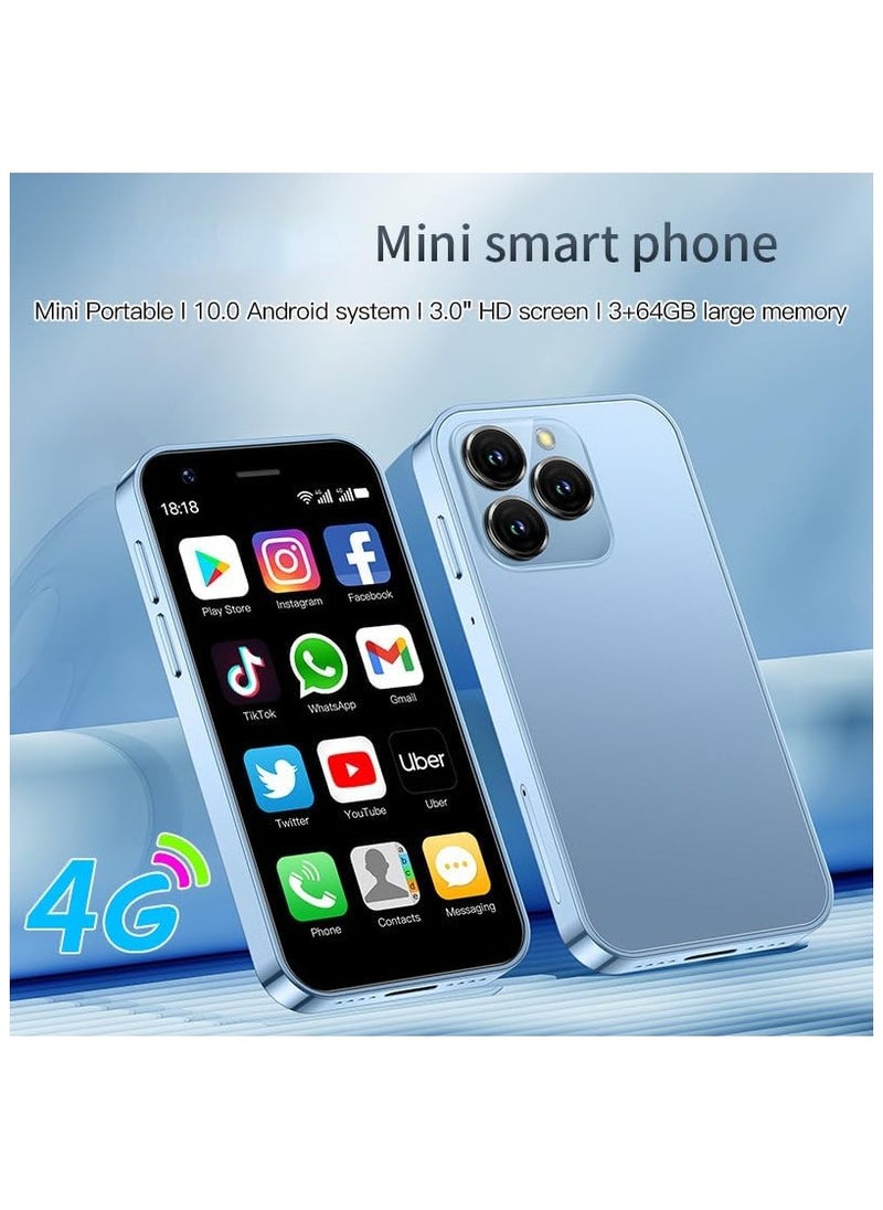 General - Mini Smartphone Unlocked 4G Mobile Phone 3.0 inchesDual SIM 2Mpx 5Mpx Lens Android 10.0 quad-core backup phone - Image 1
