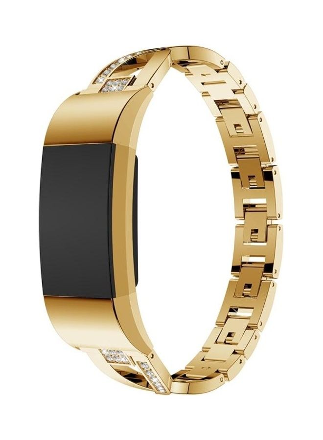 NIBEMINENT Stainless Steel Waist Strap Watch Band Gold - Image 2