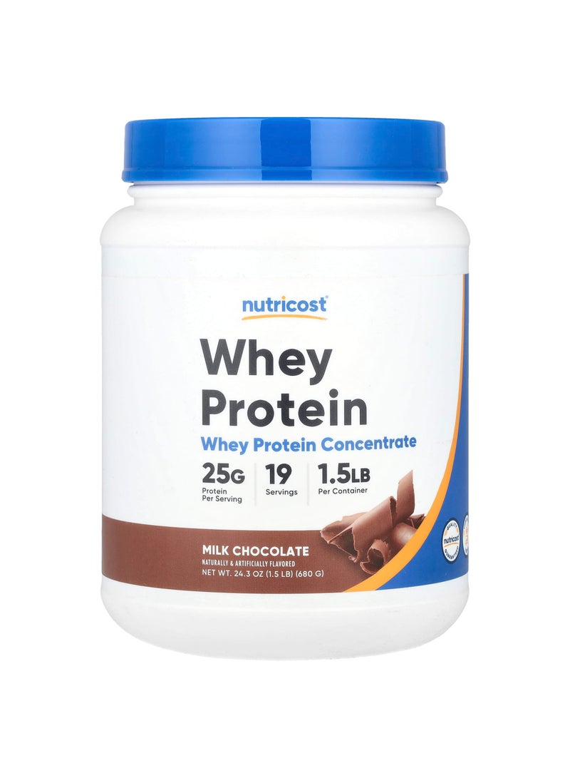 Whey Protein Concentrate, Milk Chocolate, 1.5 lb (680 g)