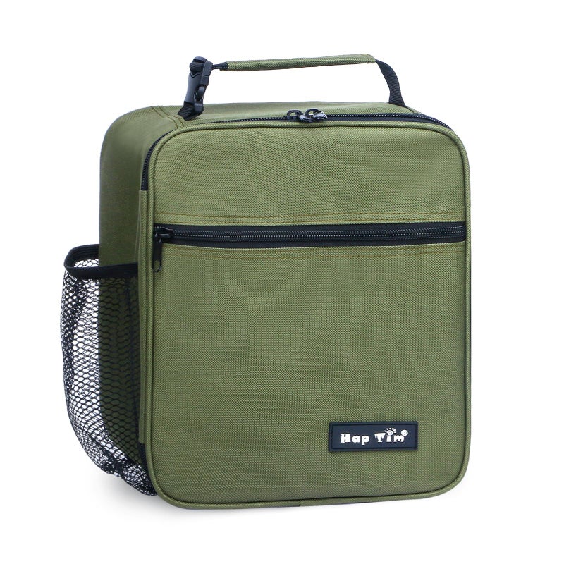 Hap Tim Insulated Lunch Bag Women Reusable Lunch Box for Women Men Adluts Lunchbox for Work Portable Lunchbag Army Green18654AY