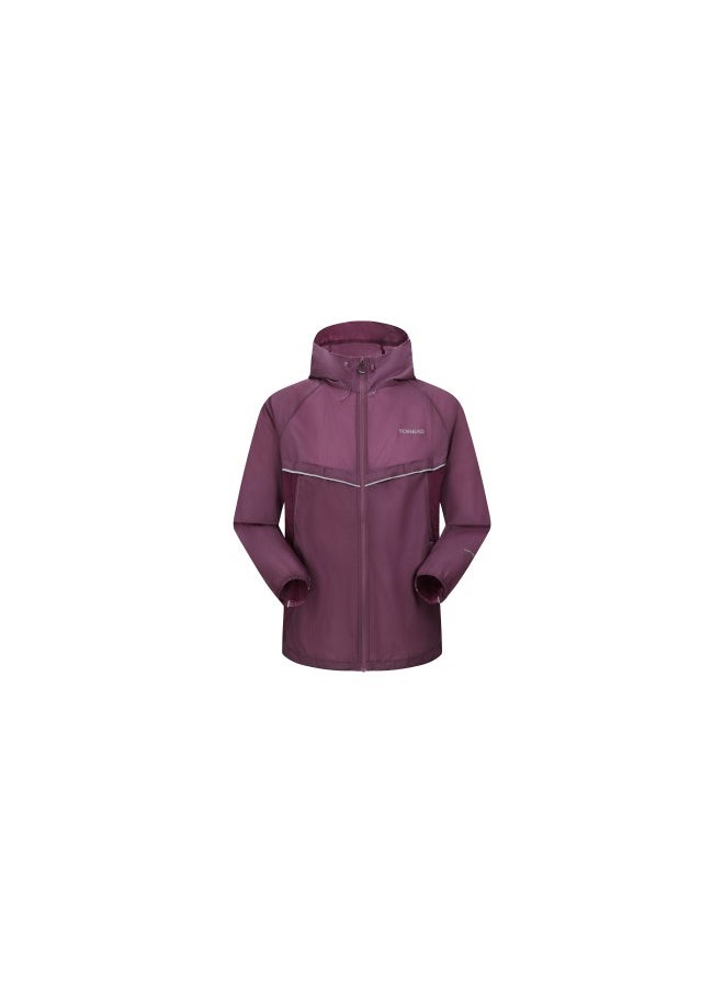 TOREAD Lightweight Skin-Friendly Jacket for Spring/Summer Outdoor Activities Plum purple  - Image 1