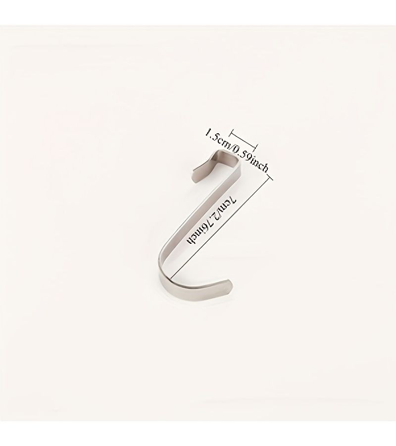 Stainless Steel 4 Pack Multi-Purpose S Hooks for Kitchen Bathroom Storage - Image 3