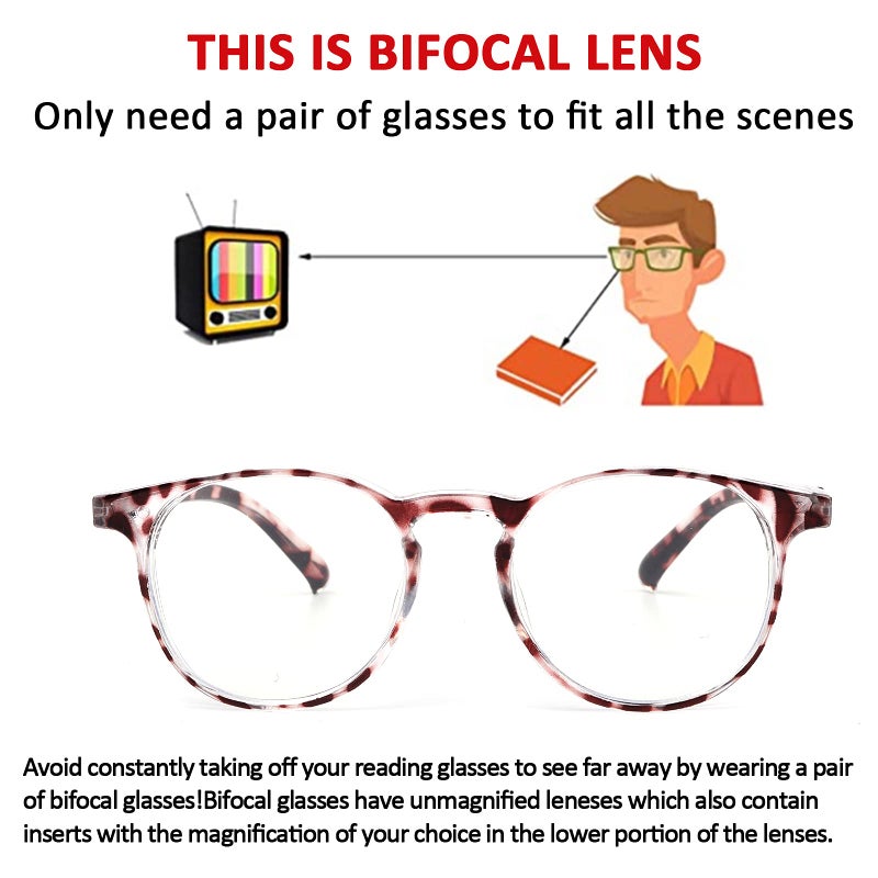Outray 2 Pair Safety Glasses Clear Impact Resistant Bifocal Reading Glasses Non-Slip Wrap Around - Image 4