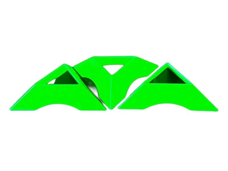 حامل مكعبات الأطفال لمكعبات السرعة والألغاز ومكعبات روبيك السحرية (مجموعة من 3 قطع) (أخضر)