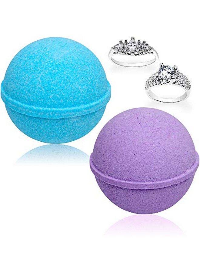 Jackpot Candles Ocean Breeze Lavender Bath Bombs Gift Set Of 2 With Size 6 Ring Inside Each Made In Usa - Image 3