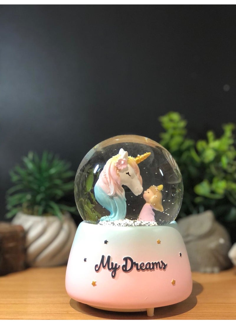 Çiko Toys Unicorn Horse and Cute Girl Large Spray Snow Globe - pzsku/Z0AF3EB3494796A618C55Z/45/_/1728631382/0ed47962-d160-488f-91dd-0438465765cf