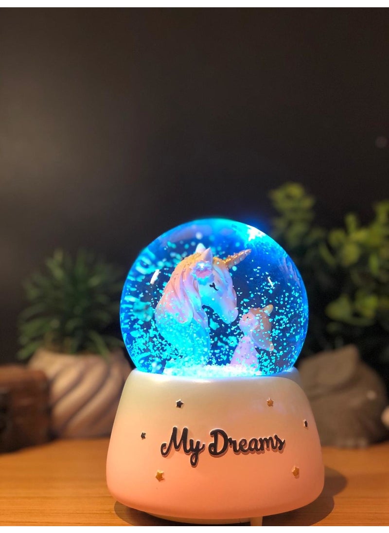 Çiko Toys Unicorn Horse and Cute Girl Large Spray Snow Globe - pzsku/Z0AF3EB3494796A618C55Z/45/_/1728631396/07ba57c1-a94c-45c1-ae96-9c2be81dda47