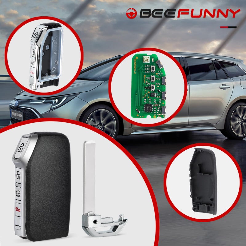 Beefunny Smart Key Fob Replacement for for KIA Forte 2022 2023 2024 Keyless Entry Remote Control Keyfob 433MHz 4A Chip FCC ID:CQOFD00790 P/N:95440-M7200 (1) - Image 3