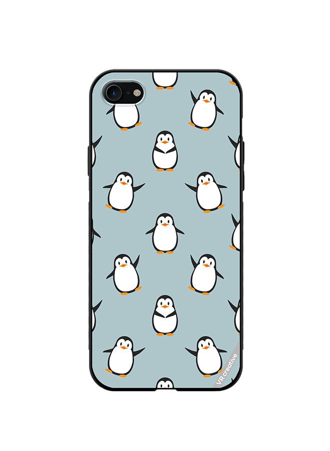 VR CREATIVE Protective Case Cover For Apple iPhone SE (2022) Senguin Design Multicolour - Image 1