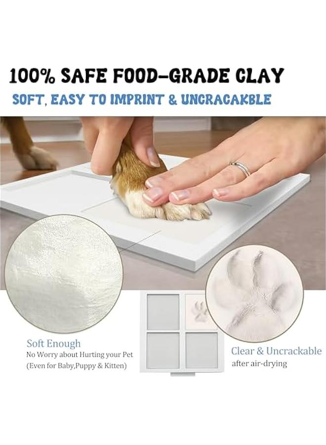 Generic Large Pet Paw Print Kit for Dogs and Cats - Clean-Touch Ink Pad and Soft Clay for Pawprints - Keepsake Frame for 1-2 Pets - Ideal Dog and Cat Gifts  - Image 4