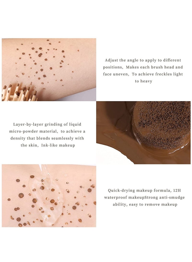 JULIA POP Freckles Liquid Air Cushion Dark Color Freckles Stamp for Natural Looking Faux Freckles Waterproof Long Lasting Make-Up Freckles Mousse for Beginners & Professionals Unisex 9g  - Image 4
