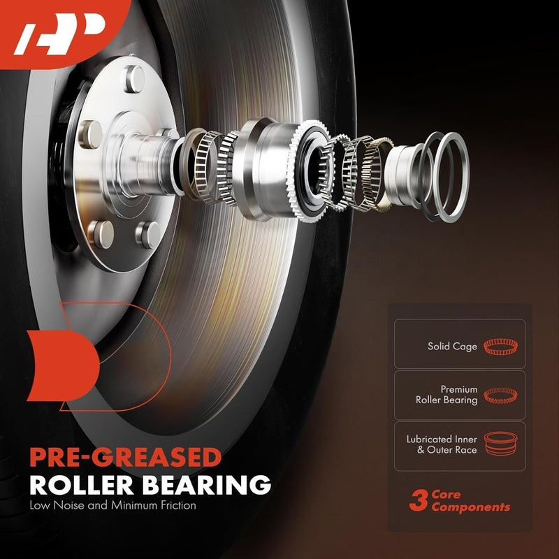 A-Premium Front Wheel Bearing and Hub Assembly Set - Image 2