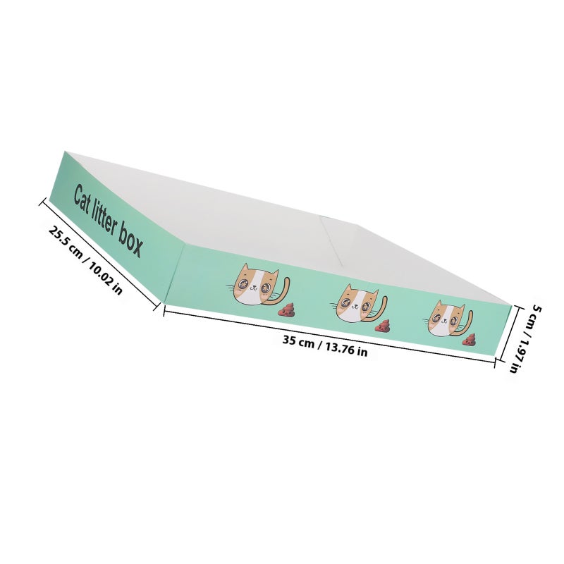 Cat Litter Box Portable Box Leakproof Cat Litter Box With Splash Guard For Cats Kittens Small Pets Animals - Image 2