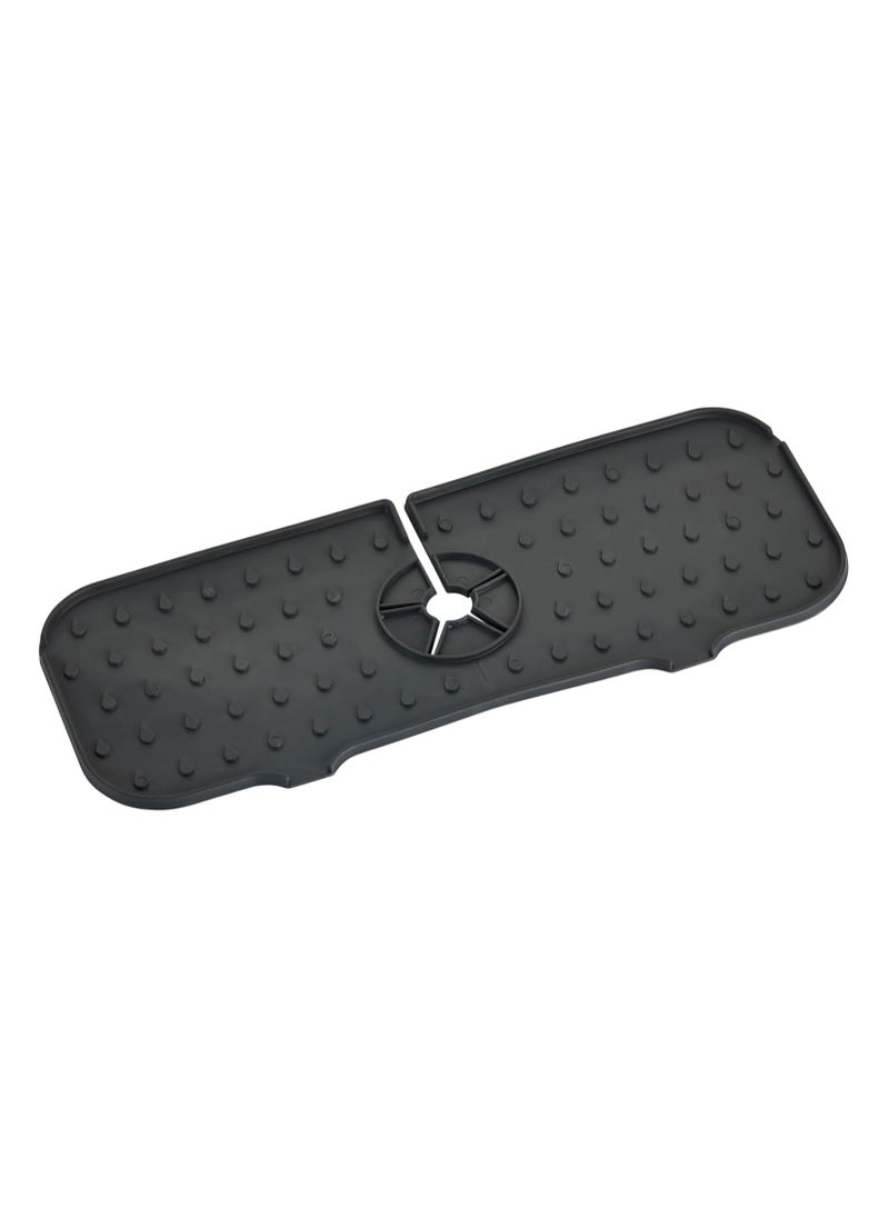 ORGANiZERS Organizers Silicone Sink Splash Guard for Faucet | Water Catcher Mat | Kitchen & Bathroom Sink Protector | Drip Catcher Drying Mat | Splash Guard for Bar, RV | Fits Most Faucets (37x14x0.5 cm)  - Image 2