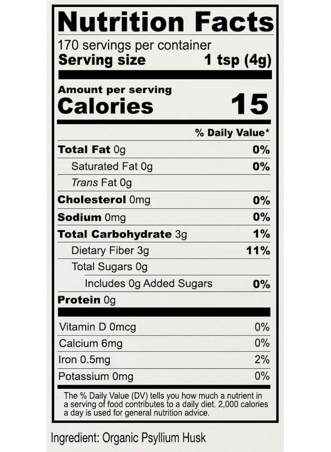 Anthony's Organic Psyllium Husk Powder, 1.5 lb, Gluten Free, Non GMO, Finely Ground, Keto Friendly - Image 3