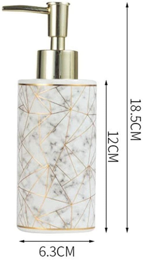 Skywalk Modern Style Ceramic Liquid Soap Dispenser for Bathroom & Kitchen (250 ml)(White) - Image 4