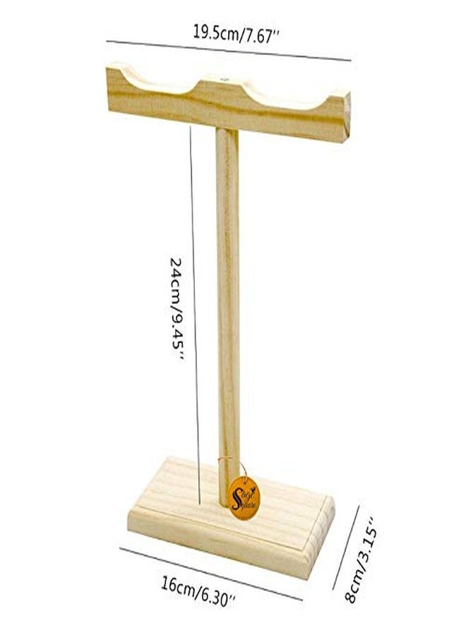 Sage Square Tabletop Natural Wood Training Cum Exercise Playful Perch Bird Stand/Bird Toy - Image 2