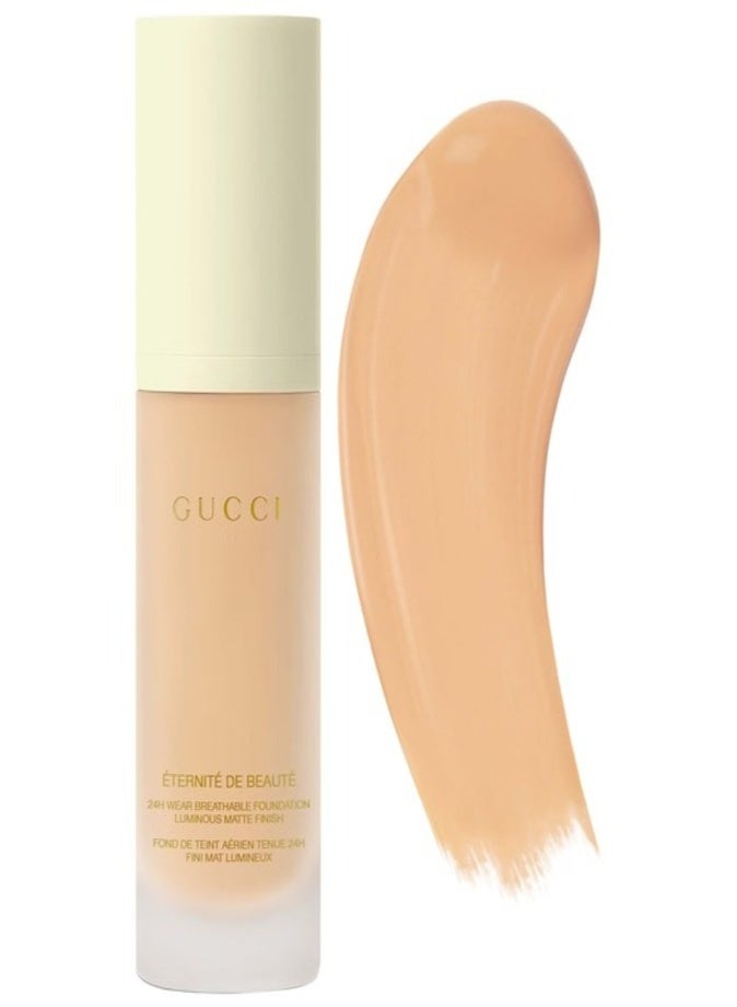 GUCCI Eternité de Beauté Foundation SPF 15 30ml – 24H Long-Lasting Matte Finish 170W Warm Fair - Image 1