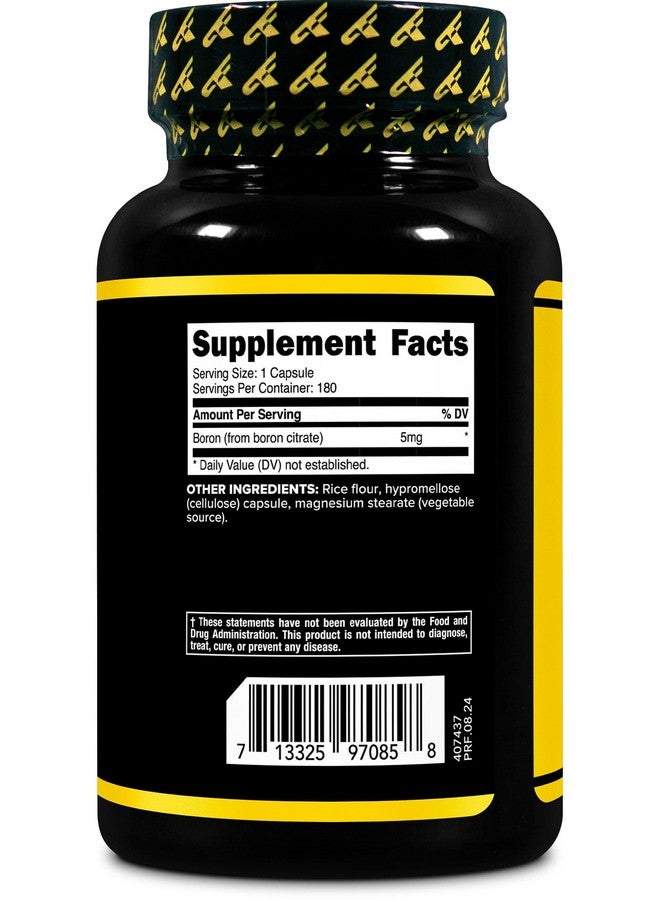 PrimaForce Boron Capsules 5mg, 180 Vegetarian Capsules - Image 4