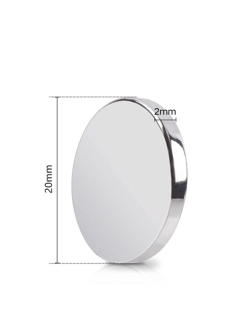 حياة كومفورت 20 قطعة مغناطيس قوي، مغناطيس نيوديميوم دائري، أقراص مغناطيسية من الأرض النادرة فائقة القوة، للخزانة، خزانة المطبخ، الأدوات العلمية، الأعمال اليدوية (DIY)، السبورة البيضاء (20 x 2 mm) - Image 2