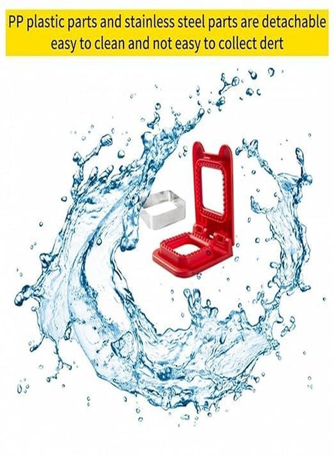 JAMBUVANTI 2 in 1 Sandwich Cutter and Sealer Kitchen Accessory Practical for Boys Girls Stainless Steel Baking Tools, Sandwich Pocket Bread Mold, Great for Lunchbox and Bento Box Square Multicolor 1PCS - Image 4
