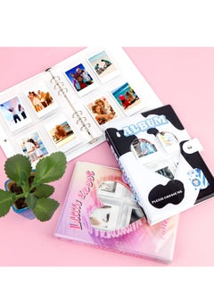 KASTWAVE 200 Pockets 3 Inch Mini Album for Fujifilm Instax Camera, Loose Leaf Insert Album, Love Daisy Hollow Photo Card Holder Book, Business Card Holder, Instax Mini Album Book (Purple)  - Image 4