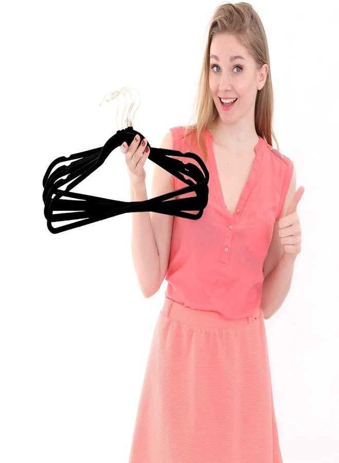 VIKIJO - Non-Slip Velvet Hangers Premium Suit Hangers Ultra Thin Space Saving 360 Degree Swivel Hook Clothes Hangers Velvet for Suits,Coats,Jackets,Pants,Dress,Sarees (Pack of 8) - Image 3