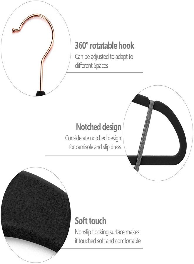 VIKIJO - Non-Slip Velvet Hangers Premium Suit Hangers Ultra Thin Space Saving 360 Degree Swivel Hook Clothes Hangers Velvet for Suits,Coats,Jackets,Pants,Dress,Sarees (Pack of 8) - Image 4