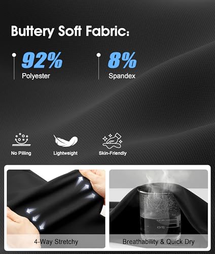 NEW YOUNG Capri Leggings for Women with Pockets,High Waisted Yoga Pants Tummy Control Black Leggings Workout Capris Womens Leggings with Pockets Buttery Soft Stretch Yoga Leggings for Cycling Running Athletic - Image 4