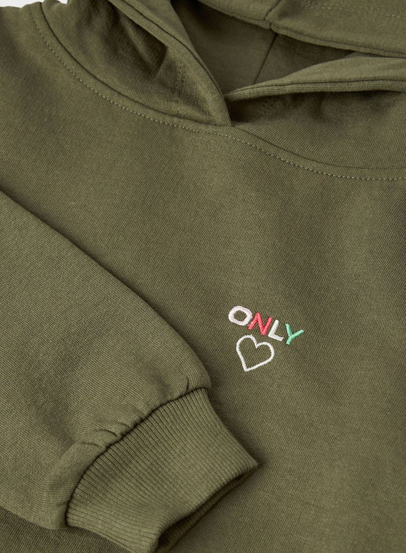 ONLY Kids Embroidered Logo Hoodie - Image 3