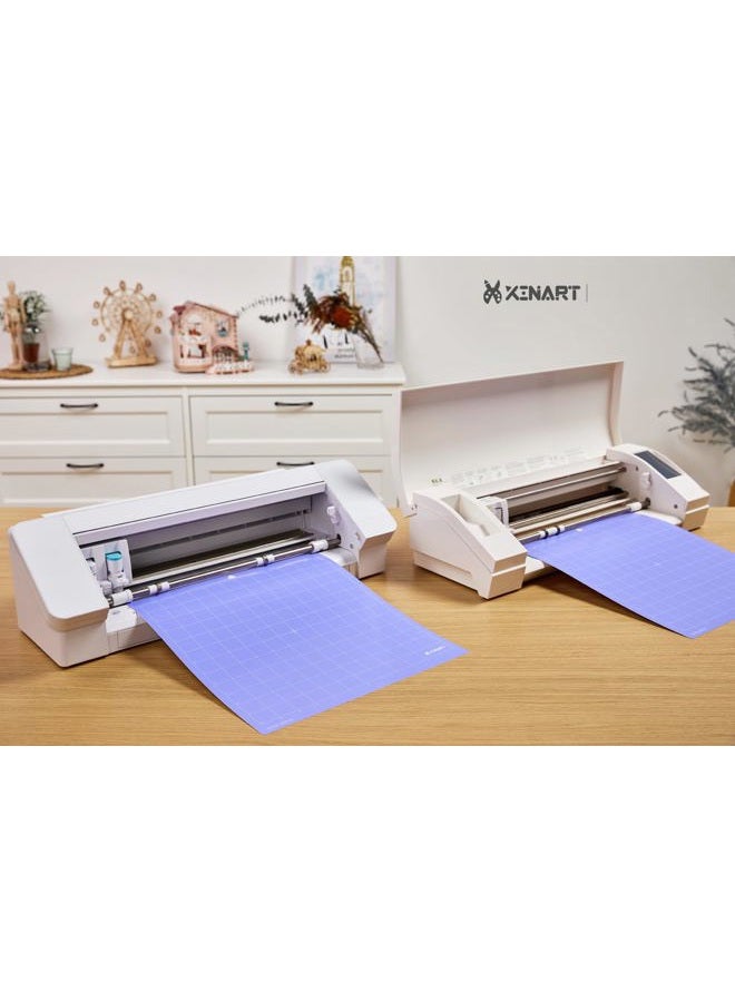 XINART StrongGrip Cutting Mat for Silhouette Cameo 4/3/2/1(3 Mats,12x12 inch) Strong Grip Adhesive Sticky Accessories Craft Vinyl Replacement Cut Mats for Silhouette Cameo - Image 2