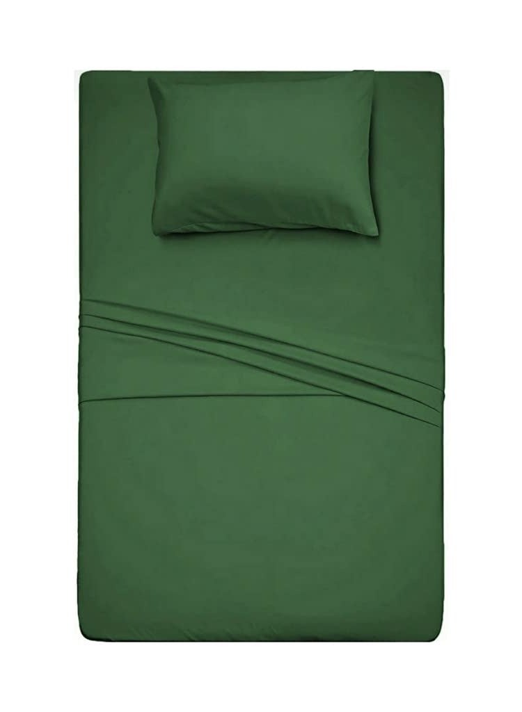 3-Piece Fitted Bed Sheet Set – 100% Cotton, 120x200 cm (Single Size)
