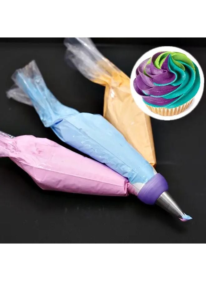 2 Pack Purple Icing Piping Nozzles With Converter For Cake Decorating Pastry Bags - Image 4