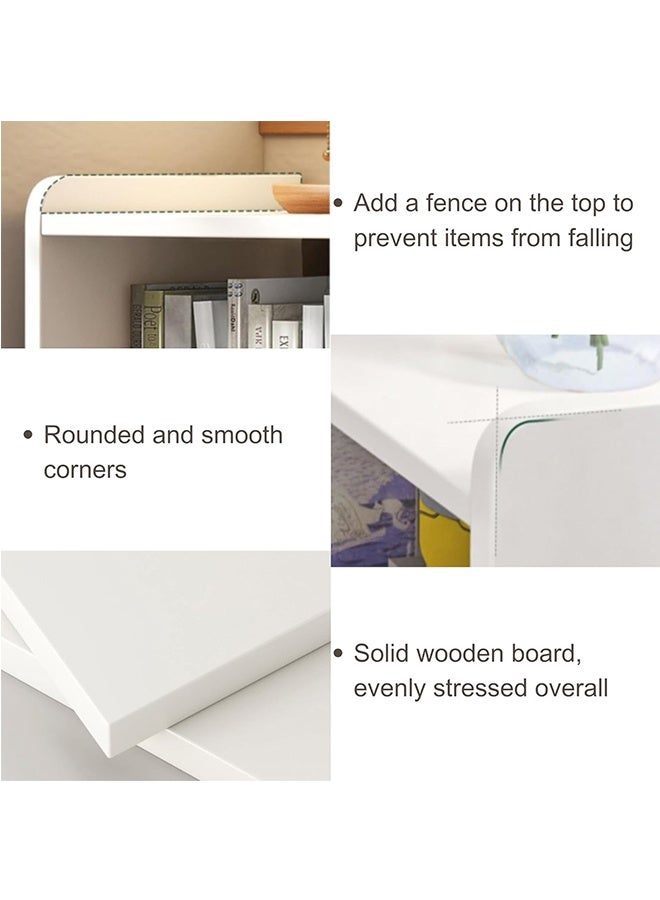 JCB CHIC 4-Tier Wooden Display Cabinet Rack,Extendable 51-95cm Wide Open Shelf Bookcase,8 Cubes Bookshelf,Multifunctional Freestanding Book Storage Shelves for Home and Commercial Use - Image 4