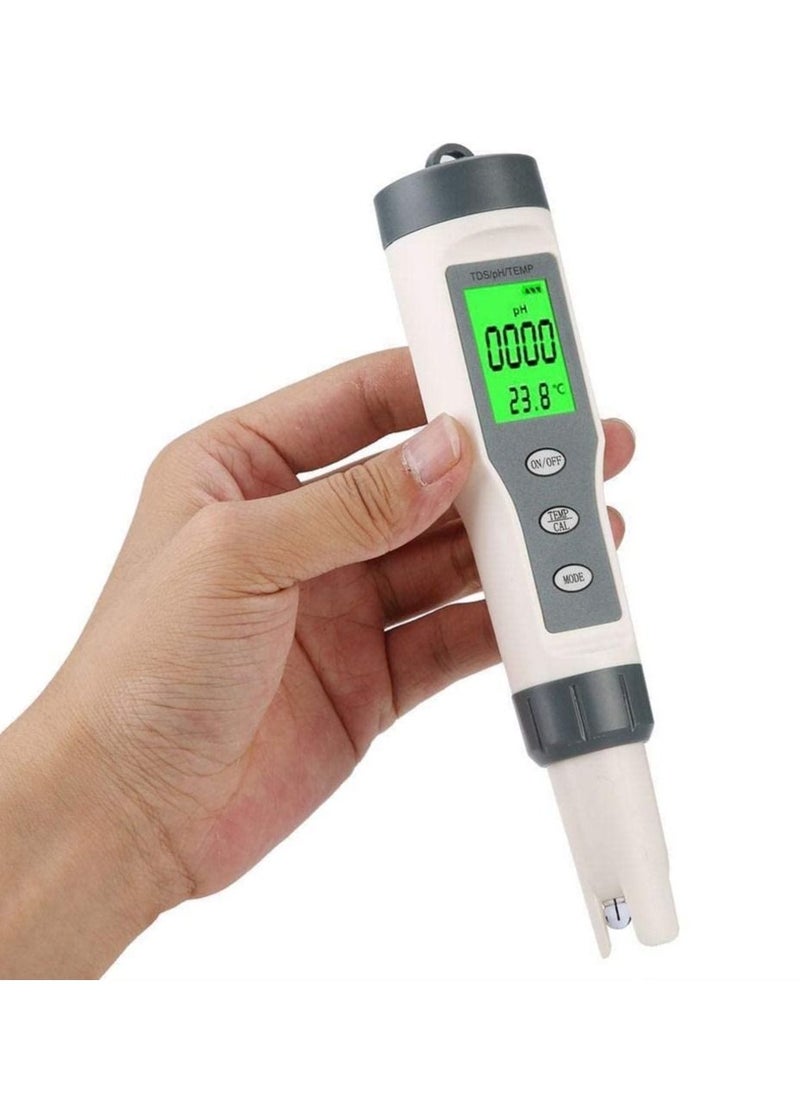 Generic - TDS PH Meter PH/TDS/EC/Temperature Meter Digital Water Quality Monitor Tester - Image 1