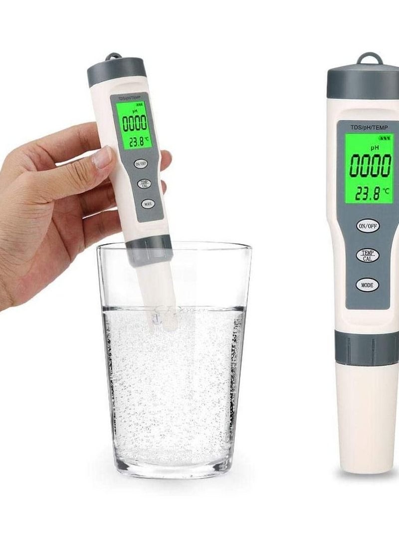 Generic - TDS PH Meter PH/TDS/EC/Temperature Meter Digital Water Quality Monitor Tester - Image 1