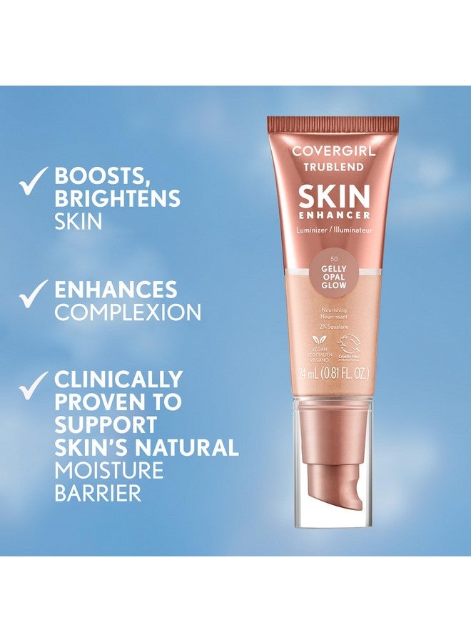 كفر جيرل معزز البشرة ترو بلند من كوفر جيرل، توهج أوبال، مُضئ، توهج صحي المظهر، تغطية مرنة، نظيف ونباتي، تركيبة مائية، لجميع ألوان البشرة، 0.81 أونصة - Image 5