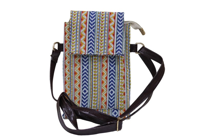 SHIVKARI Women's Ladies Traditional Ikkat Cotton 5-Piece Combo Bag - Extra Spacious Multicolor Shoulder & Handbag - Image 5