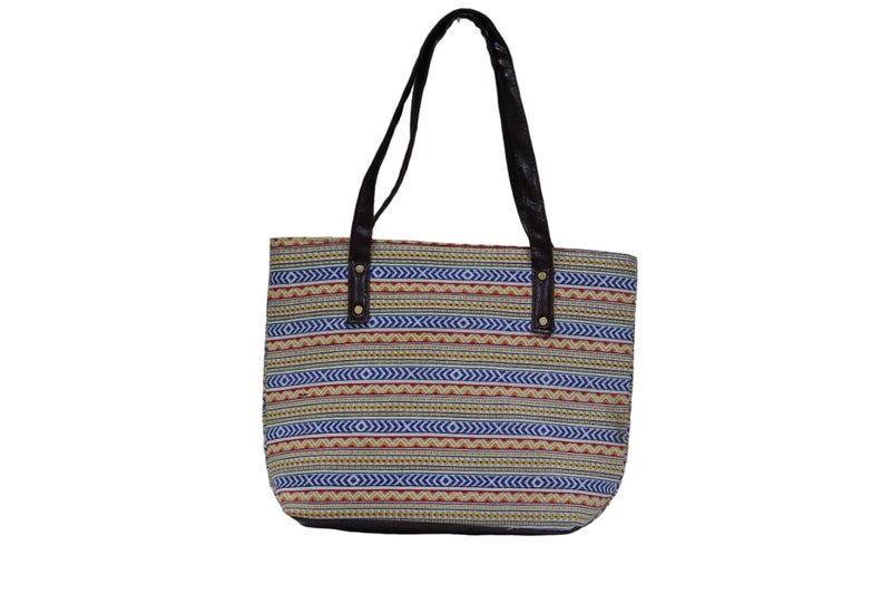 SHIVKARI Women's Ladies Traditional Ikkat Cotton 5-Piece Combo Bag - Extra Spacious Multicolor Shoulder & Handbag - Image 2