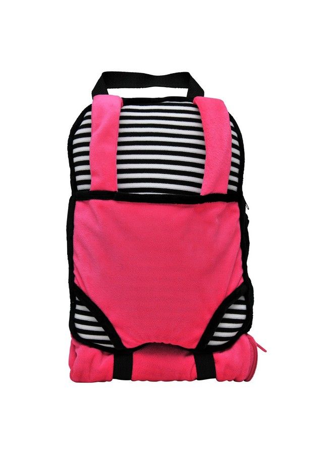 The Queen's Treasures Pink White And Black Doll Carrier Backpack And Doll Sleeping Bag Compatible With 18" American Girl & 15 In Bitty Babies. Doll Not Included - Image 4