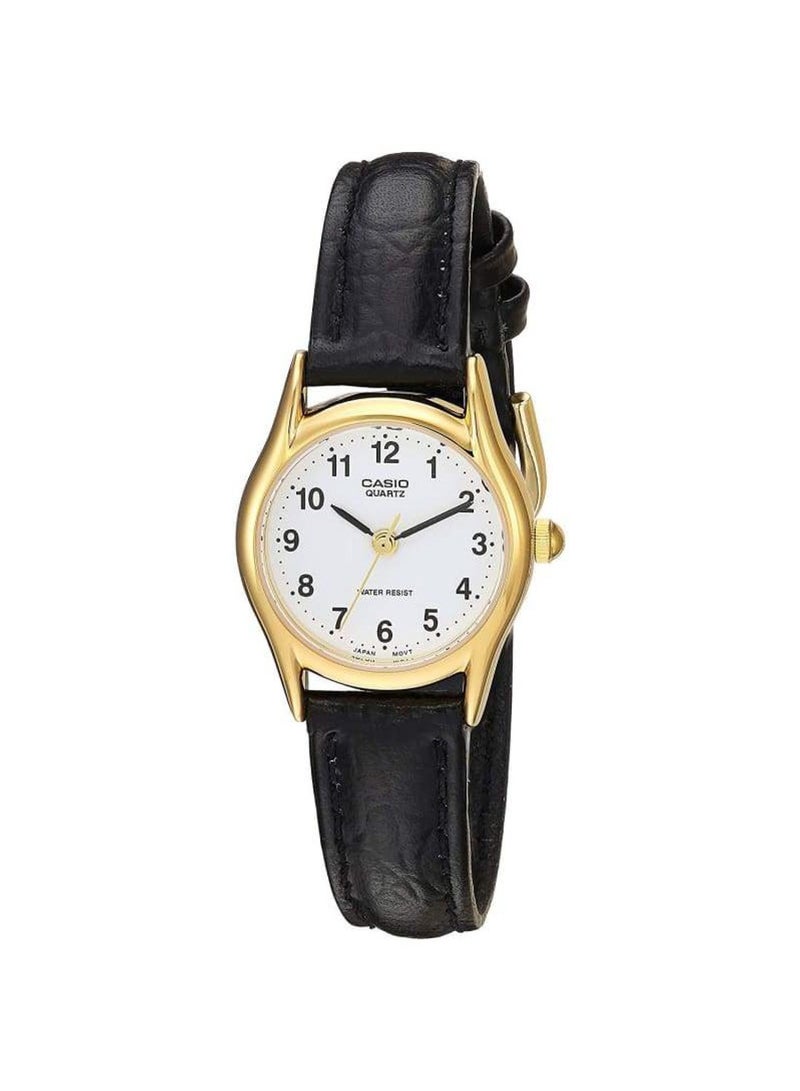 CASIO Women's Leather Analog Wrist Watch LTP-1094Q-7B1RDF - Image 1