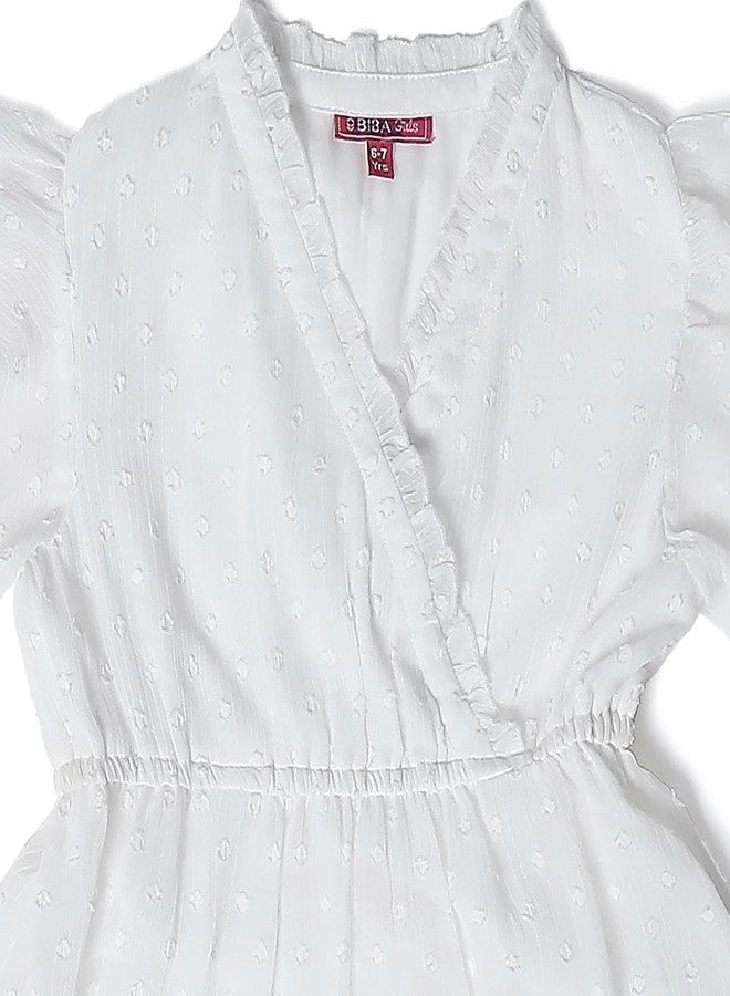 BIBA Girls Solid Tired Kid(KWMAGNETIC MOSAIC5592_White_11) - Image 3