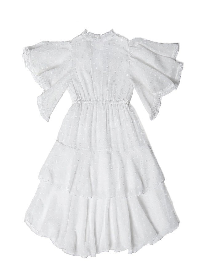 BIBA Girls Solid Tired Kid(KWMAGNETIC MOSAIC5592_White_11) - Image 2